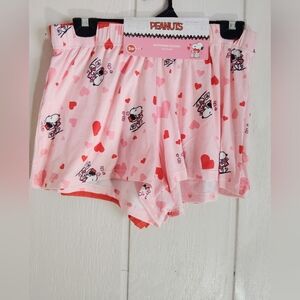 NWT!! Peanuts, 2 Pack Boyfriend Tik Tok Boxers. Sizes S, M, L Available